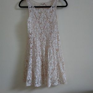 Free People Bohemian Lace Dress Cream XS